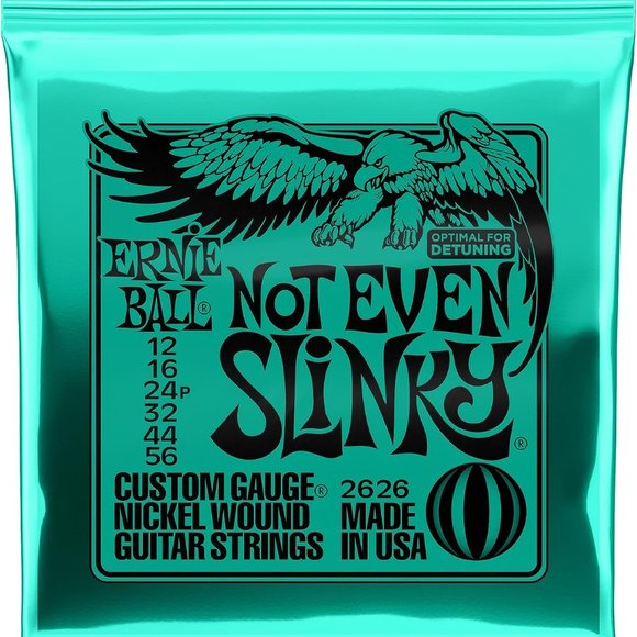 4-Pack Ernie Ball Not Even Slinky Nickel Wound Electric Guitar Strings 12-56 - Picture 1 of 3